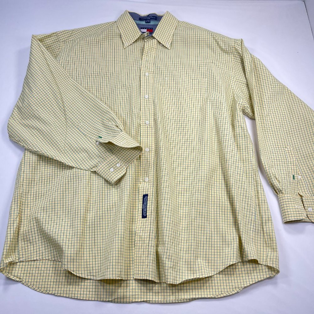 Tommy Hilfiger, Men's Classic Button Down Shirt, Size 34-35 171/2 - Picture 2 of 7